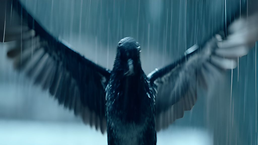 AI-Generated Storm, Rain-Soaked Bird Cinematic Videos & High Quality ...