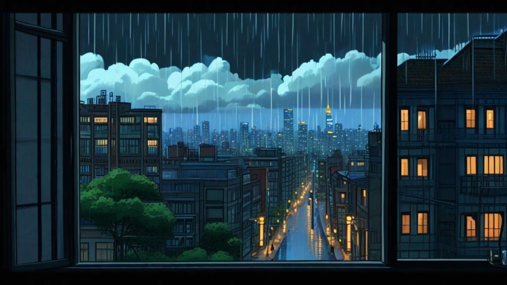 Ai Raining Background AI-Generated Heavy Rain Effect Images/Videos | vivago.ai