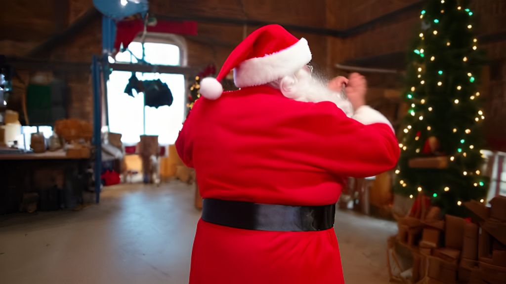 AI-Generated Santa Claus Dancing Videos with Circular Camera Movement ...