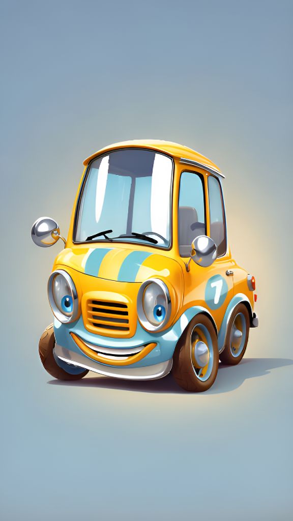 Computerized Car Cartoon AI-Generated Cartoon Car Dancing, Smiling Swaying Idle Animation Videos ...
