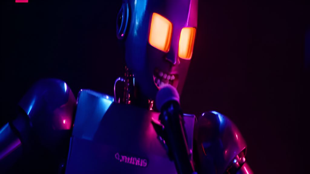 AI-Generated Tesla Robot Rapping Music Video Images/Videos | vivago.ai