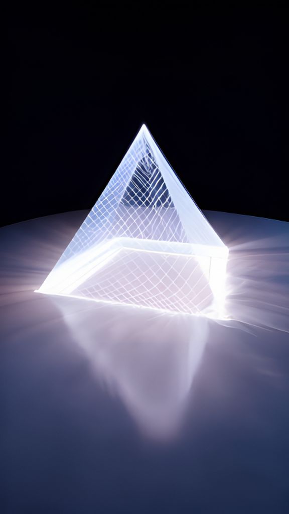 AI-Generated Harmonic Pyramid Geometric Light & Sound Images/Videos ...
