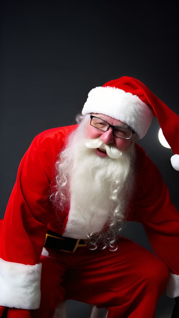 AI-Generated Santa Claus Scratching Images | vivago.ai