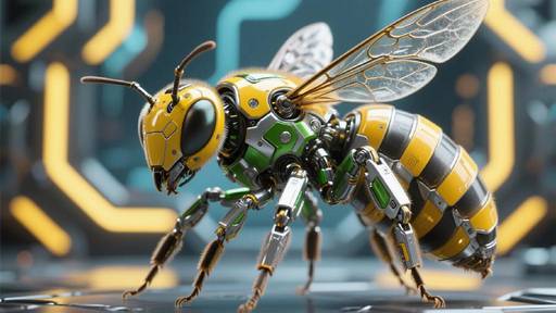 AI-Generated Mechanical Insect Close-Up & Panning Shots | vivago.ai
