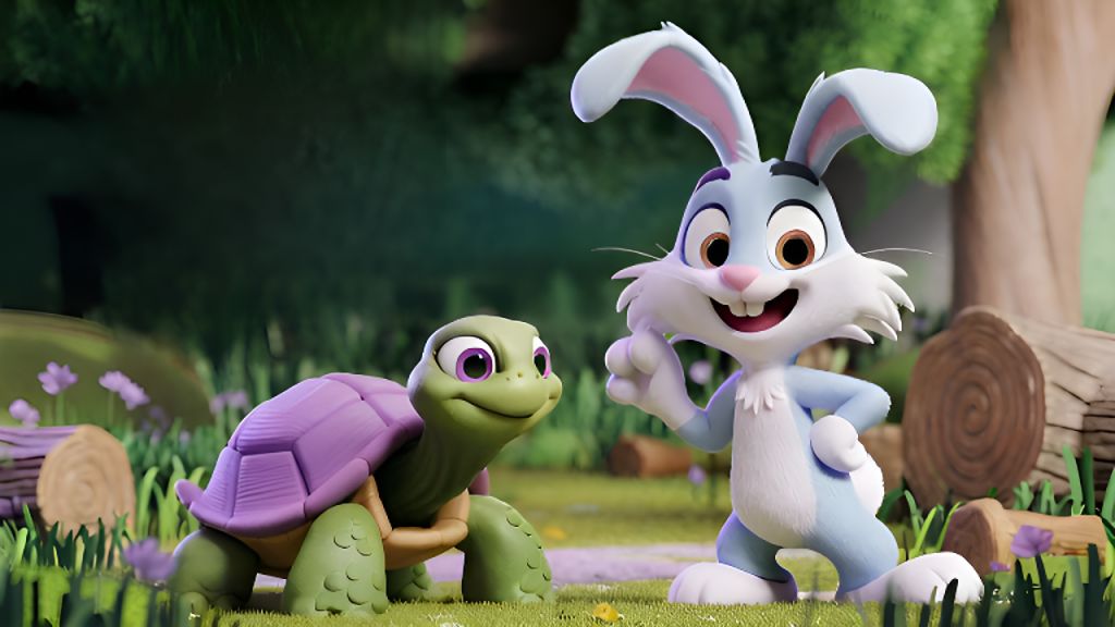 Ai Rabbit Animation AI-Generated Dancing Rabbit & Turtle Animation | Lively Forest Video ...