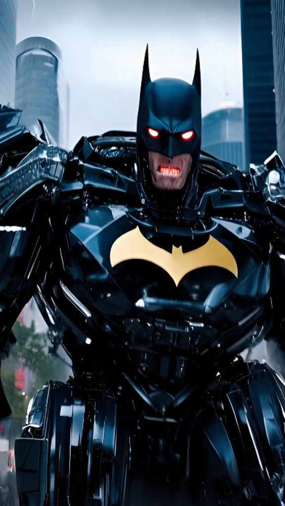 AI-Generated Robotic Batman, Futuristic Cybernetic Mechanical ...