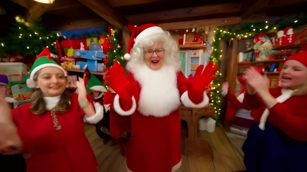 AI-Generated Mrs. Santa Claus Christmas Carols Cheerful Elves Dynamic ...