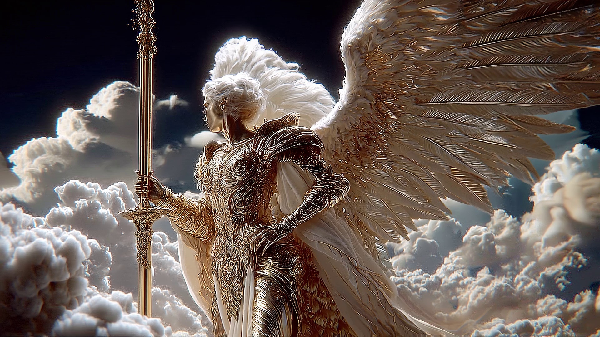 AI-Generated Ultra-Realistic Cinematic Angel Images with HDR Volumetric ...