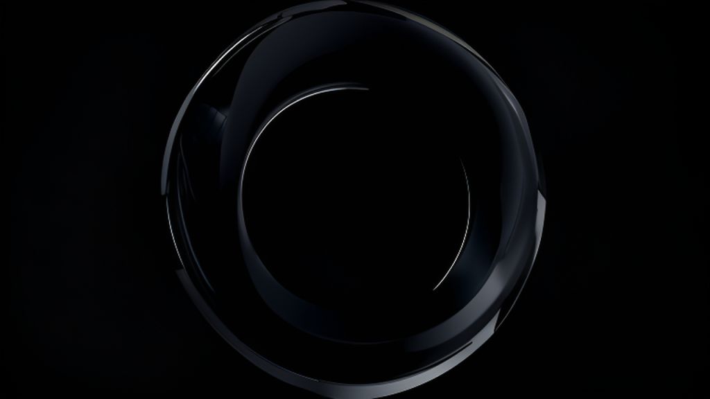 AI-Generated Dark Theme Black Smart Ring Product Launch Teaser Images ...