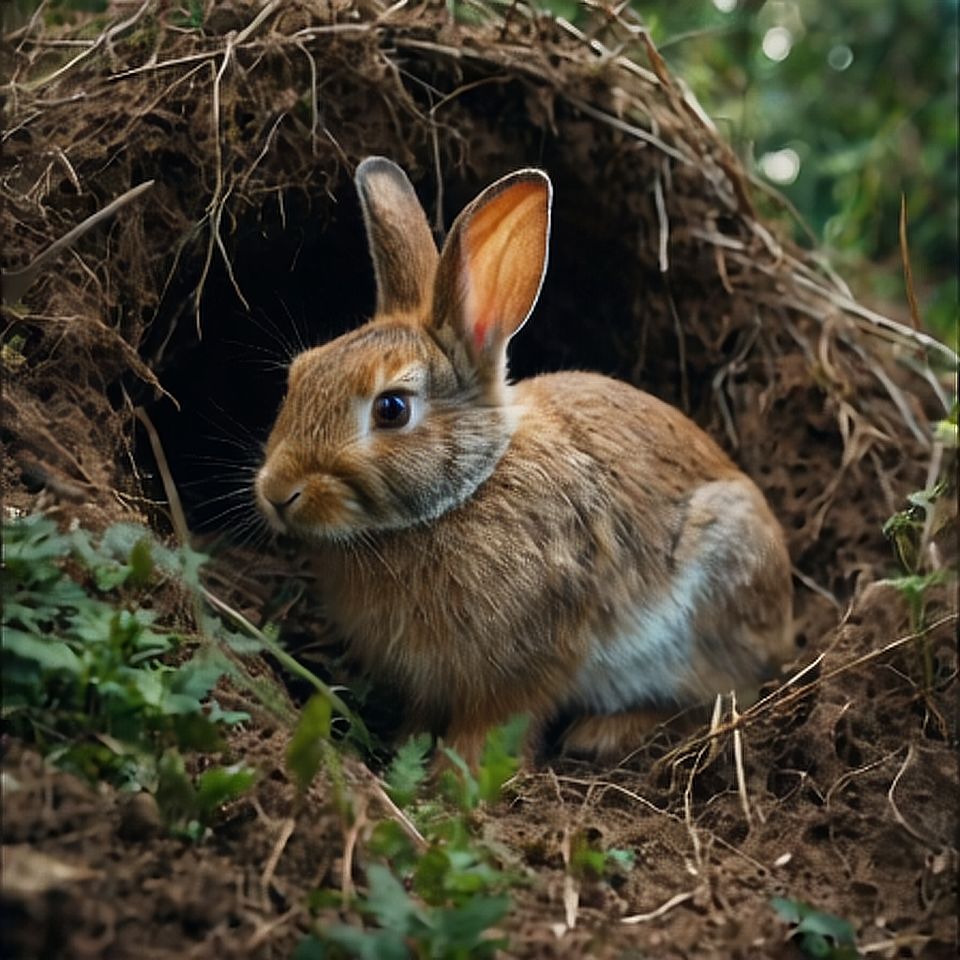 Google Image No Rabbit AI-Generated Poor Rabbit in Small Burrow at Forest Edge Images/Videos ...