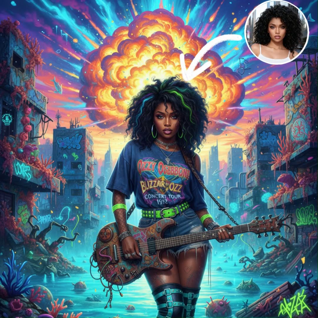 1970s Punk Animation Explosion Perfectly AI Effect – Vivago AI