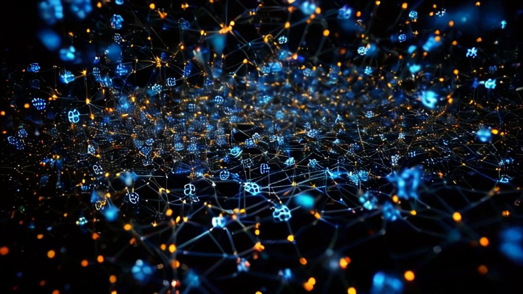 Data Network Effect AI-Generated Data Network Visualization Images/Videos | vivago.ai